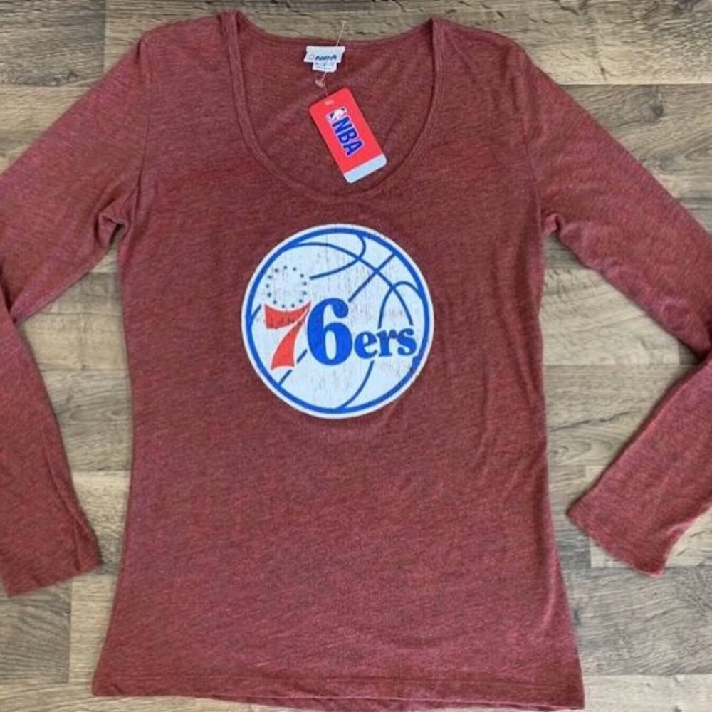 NWT 76ers Long Sleeve Shirt
